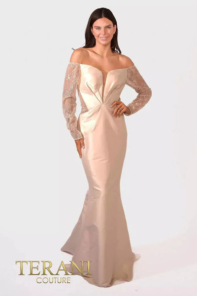Terani Couture 241M2734 - Off-Shoulder Trumpet Dress Special Occasion Dress