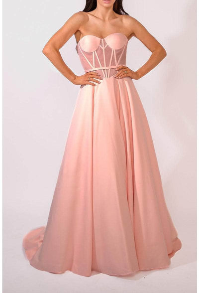 Terani Couture 241P2046 - Strapless Corset Ballgown Special Occasion Dress