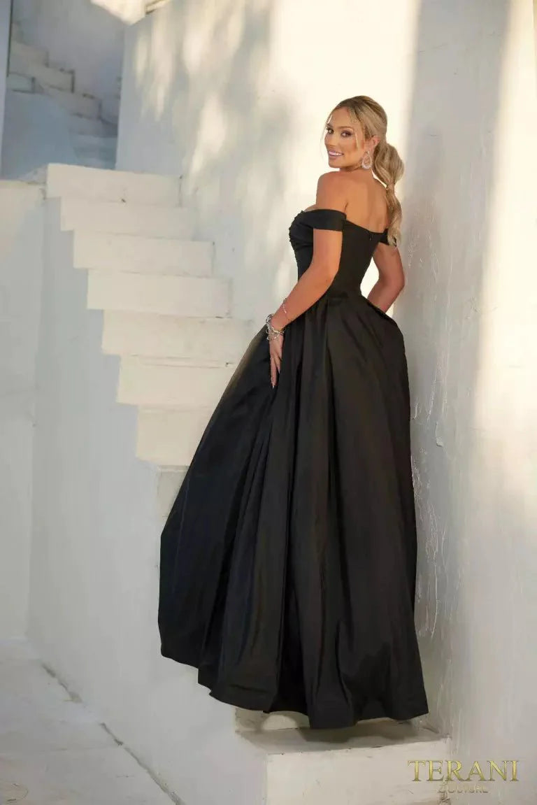 Terani Couture 241P2075 - Off-Shoulder Cut-Out Prom Dress Special Occasion Dress