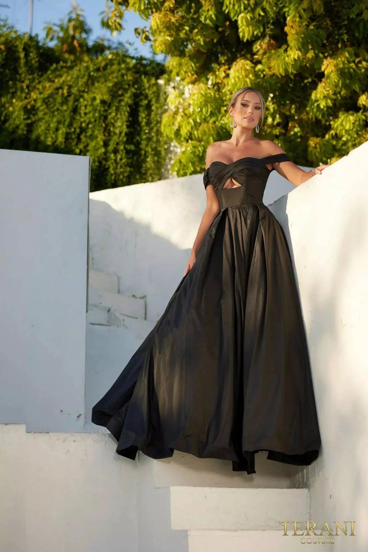 Terani Couture 241P2075 - Off-Shoulder Cut-Out Prom Dress Special Occasion Dress