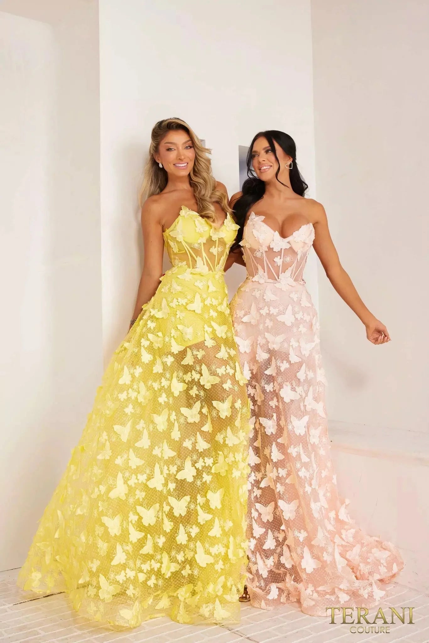 Terani Couture 241P2086 - V-Neck A-Line Dress Special Occasion Dress