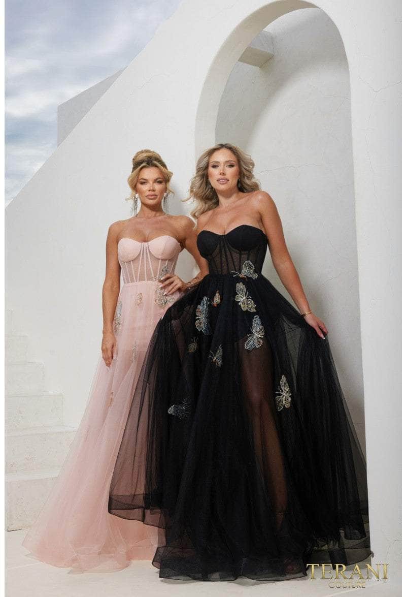Terani Couture 241P2087 - Sweetheart Neckline Matte Satin Ballgown Special Occasion Dress