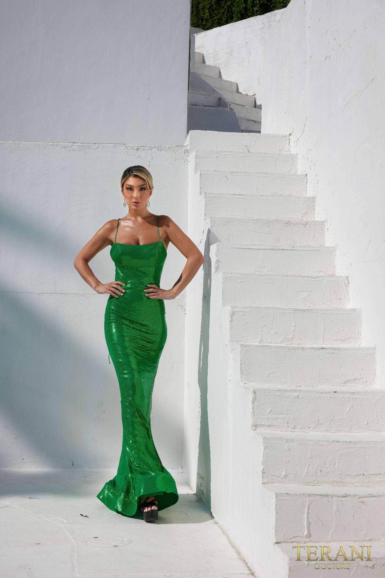 Terani Couture 241P2135 - Spaghetti Strap Sequin Prom Dress Special Occasion Dress