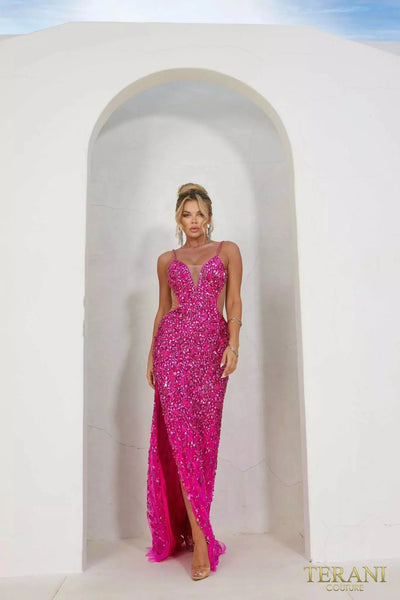 Terani Couture 241P2163 - Rhinestone Cut Glass Prom Dress Special Occasion Dress