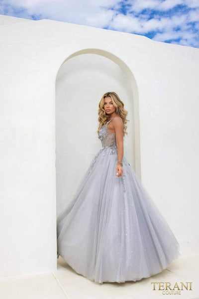 Terani Couture 241P2281 - Spaghetti Strap Applique Prom Dress Special Occasion Dress