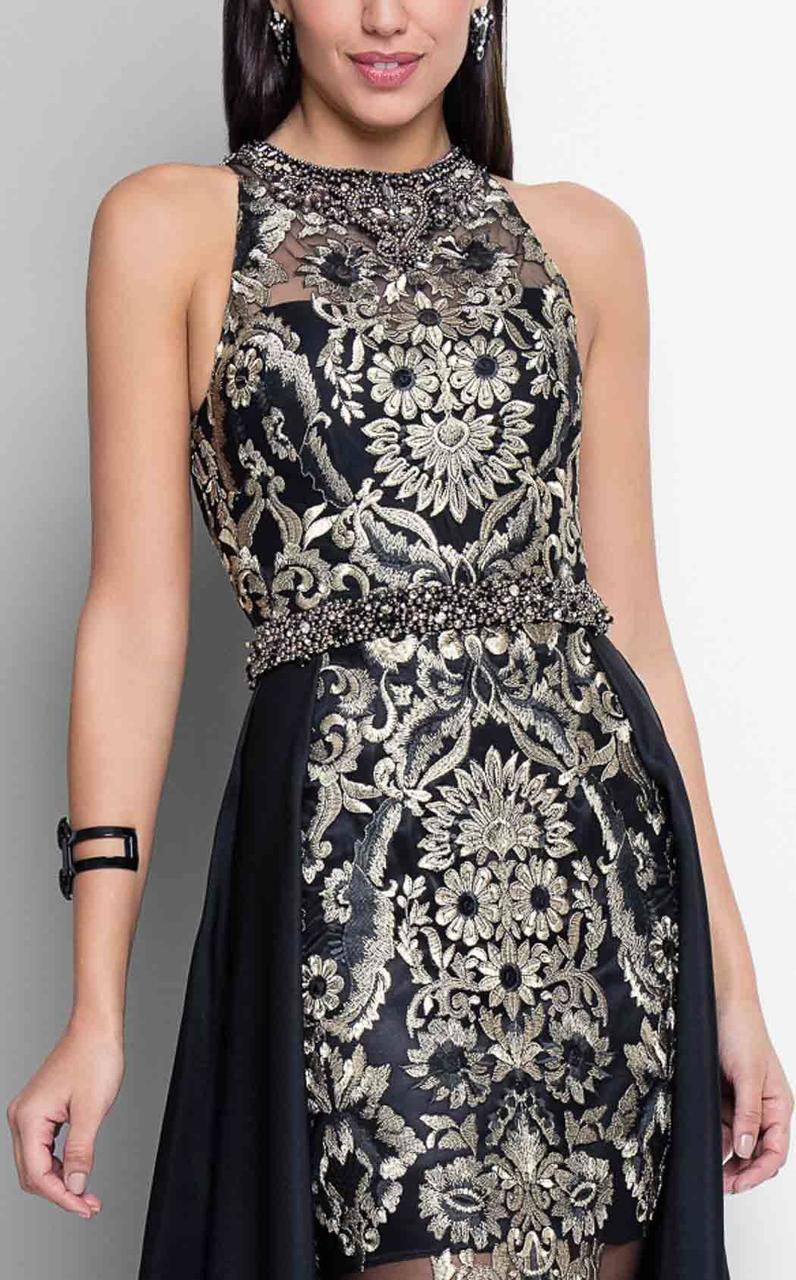 Terani Couture - Stunning Sleeveless Bateau Neck Polyester Mermaid Gown 1712E3648 Prom Dresses