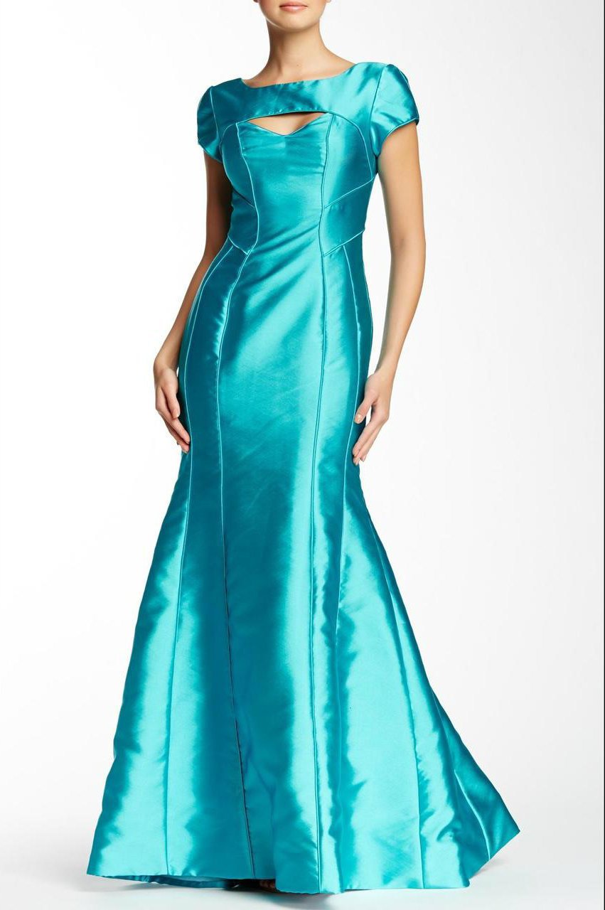 Theia - 881905 Sectional Seam Evening Dress Special Occasion Dress 8 / Blue