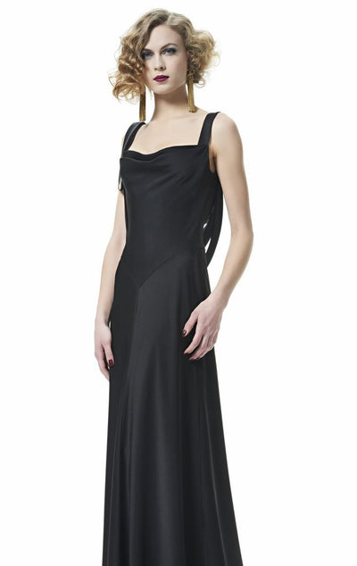 Theia - 882855 Square Neck Sleeveless Cowl Back Gown Special Occasion Dress