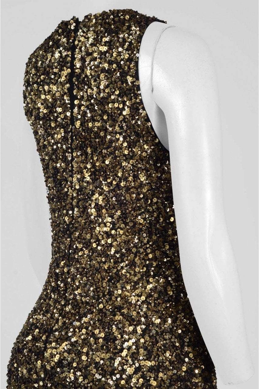 Theia - 882941 Sequined Halter Sheath Dress Special Occasion Dress