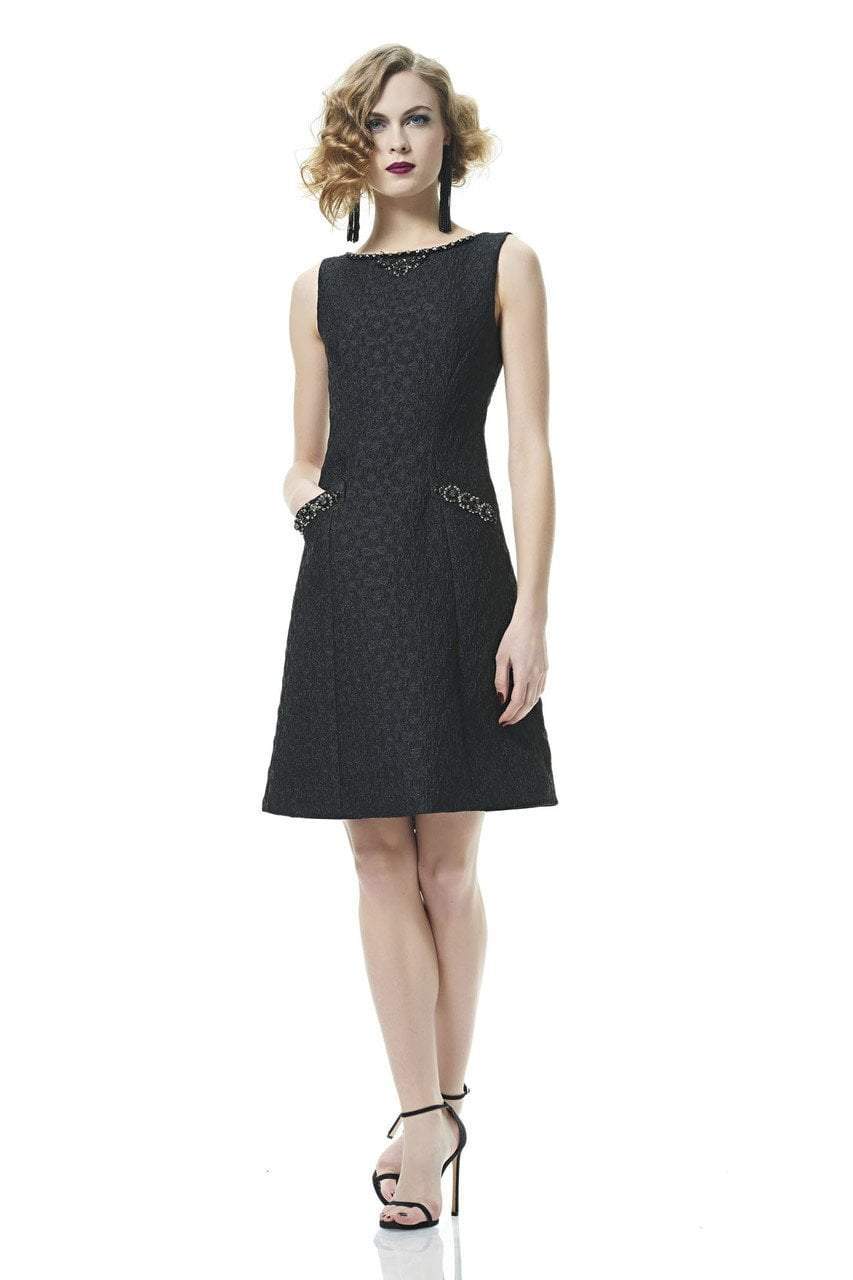 Theia - 882976 Bateau Matelasse Jacquard Dress Special Occasion Dress