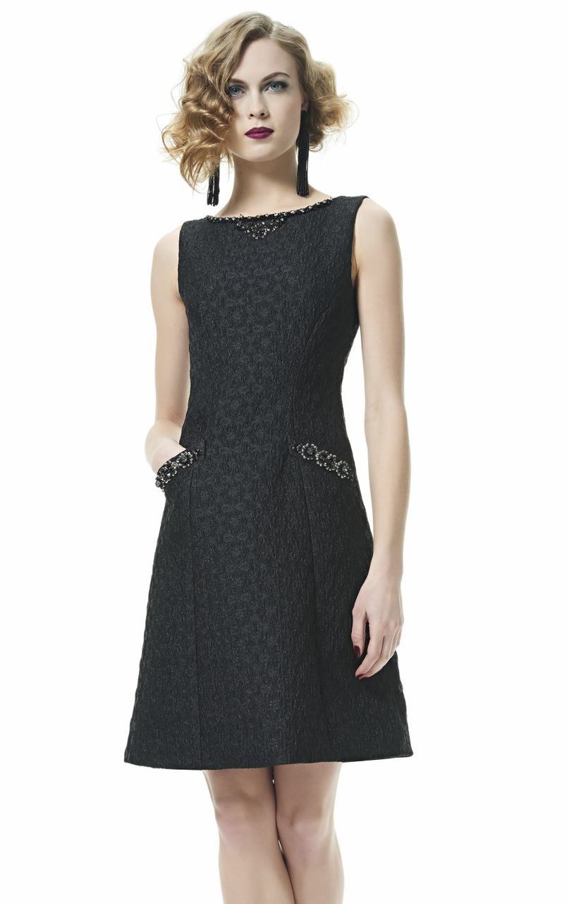 Theia - 882976 Bateau Matelasse Jacquard Dress Special Occasion Dress