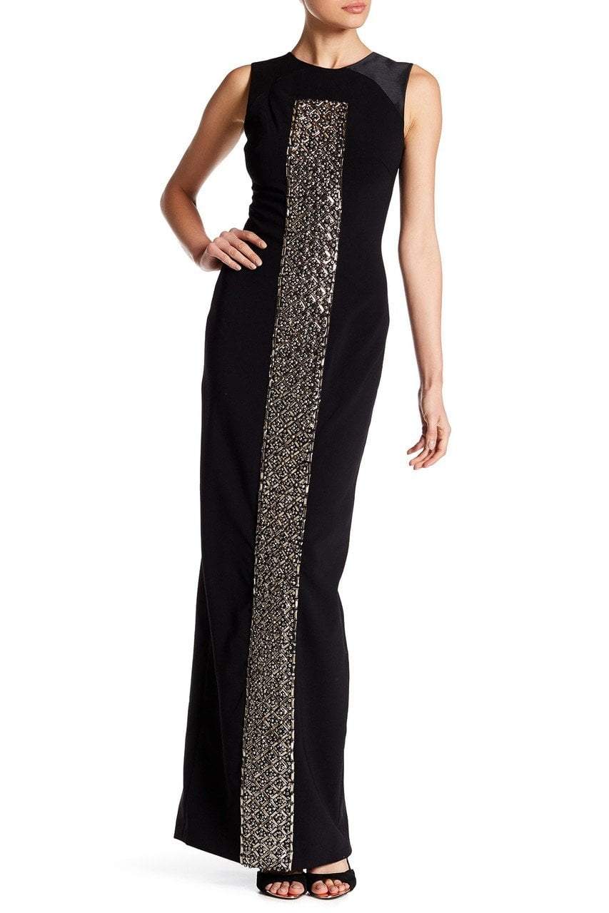 Theia - 883039 Embellished Front Crepe Gown Special Occasion Dress