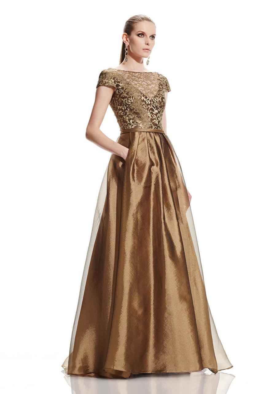 Theia - Lace Illusion Bateau Neck Dress 882548 Special Occasion Dress