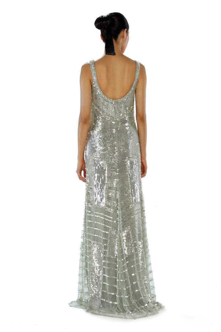 Theia - Sequined Bateau Neck Dress 882323 Special Occasion Dress