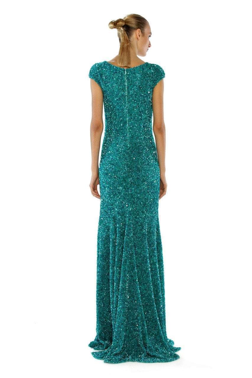 Theia - Sequined Cap Sleeve Gown 882361 Special Occasion Dress