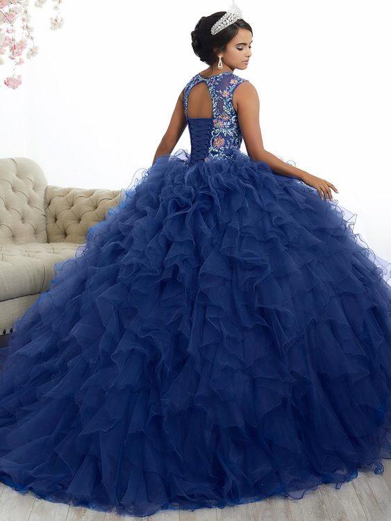 Quinceanera Collection - Embroidered Ruffle Tulle Ballgown 26883SC