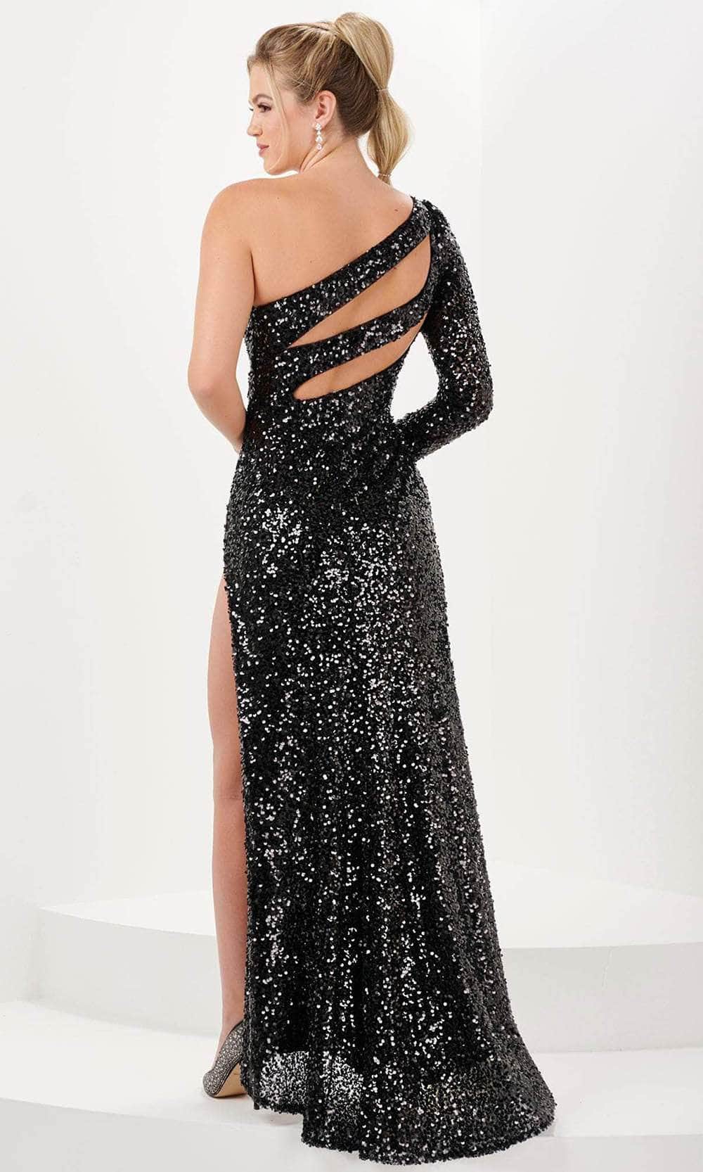 Tiffany Designs 16053 - Cutout Sequin Evening Gown Special Occasion Dress