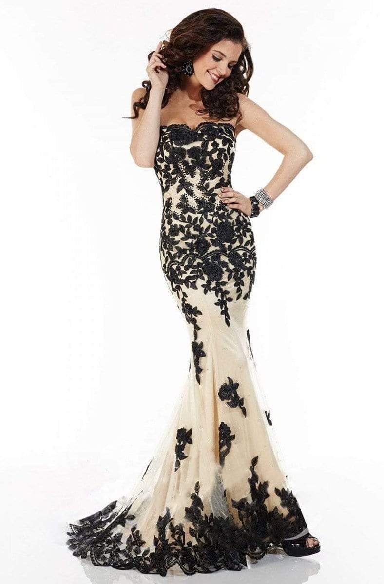 Tiffany Designs - 16060 Lace and Rhinestone Embellished Sweetheart Dress Special Occasion Dress