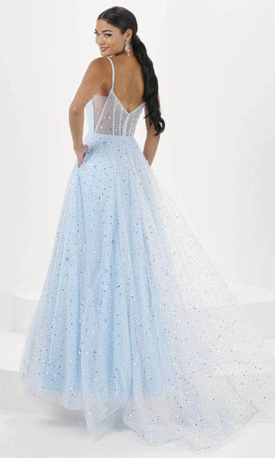 Tiffany Designs 16066 - Illusion Corset Back Glitter Evening Gown Evening Dresses