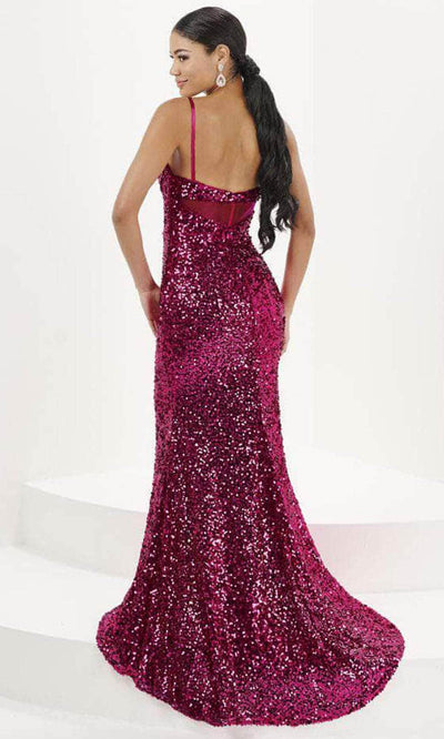 Tiffany Designs 16081 - Plunging Sweetheart Sequin Prom Gown Evening Dresses