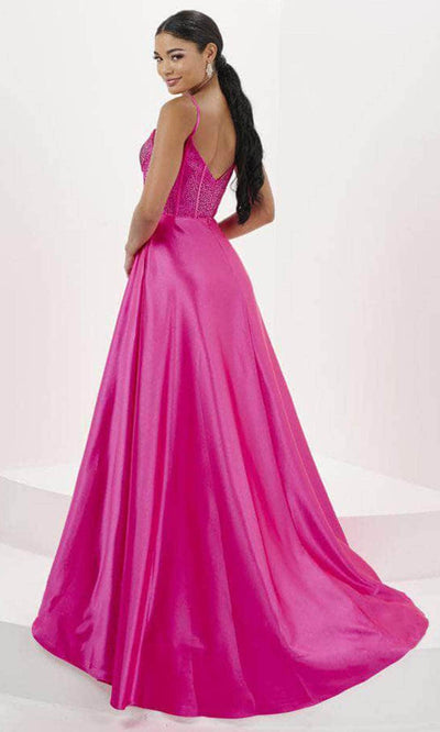 Tiffany Designs 16101 - Beaded V-Back Jersey Evening Dress Evening Dresses