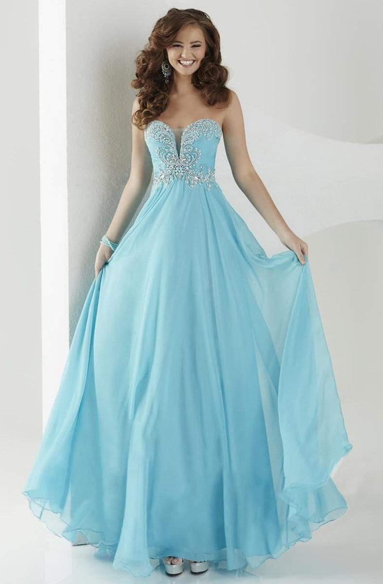 Tiffany Deisgns - Sweetheart Gown 16144  In Blue