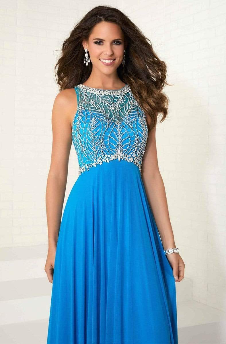 Tiffany Designs - 16275 Sleeveless Crystal Foliage A-Line Gown Special Occasion Dress