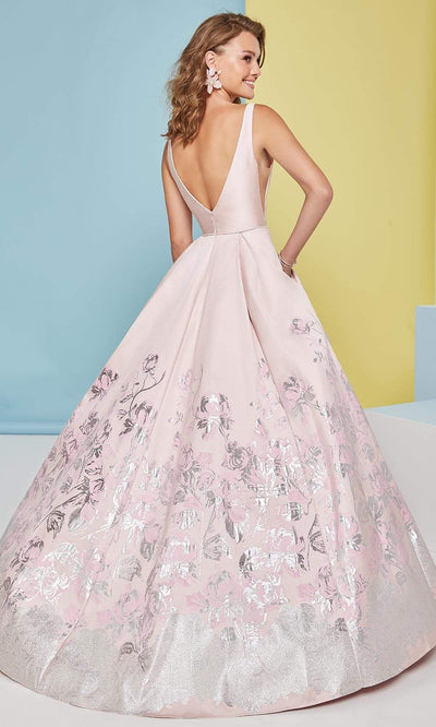 Tiffany Designs - 16479 Sleeveless Metallic Floral Ballgown Ball Gowns