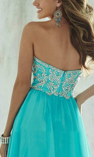 Tiffany Designs - 46011SC Strapless Sweetheart Chiffon Dress