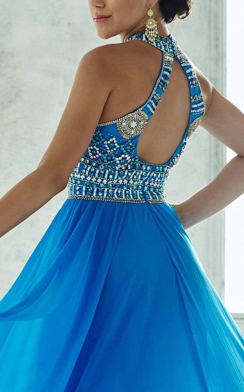 Tiffany Designs - 46032SC Beaded Sleeveless A-Line Dress