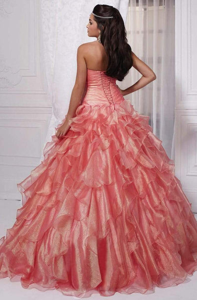Tiffany Designs - 56225 Embellished Pleated Ruffled Ballgown Special Occasion Dress