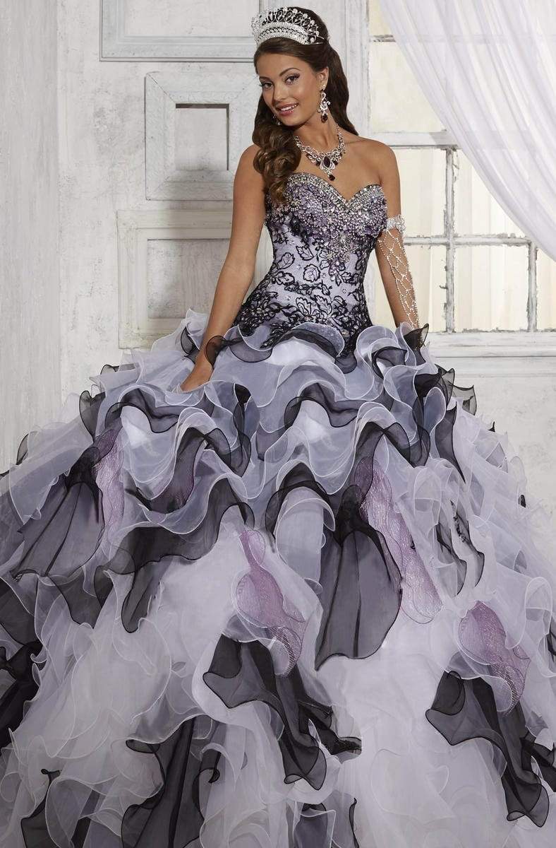 Tiffany Designs - 56258SC Strapless Corset Layered Ballgown