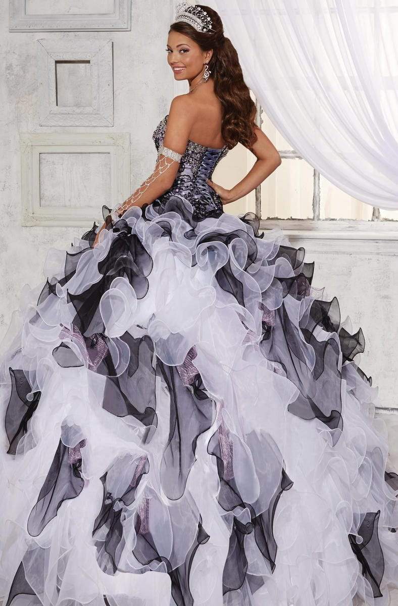 Tiffany Designs - 56258 Beaded Sweetheart Ruffled Ballgown Special Occasion Dress