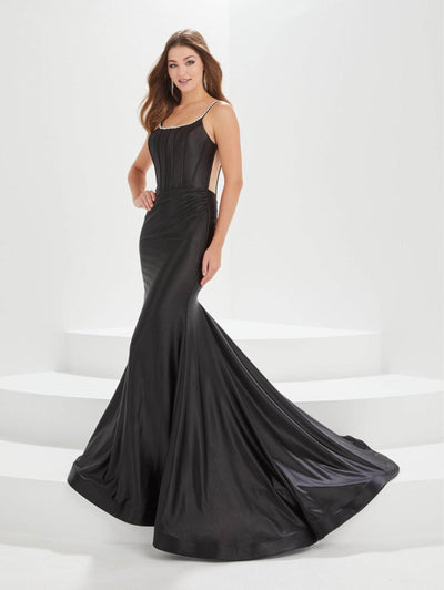 Tiffany Designs by Christina Wu 16003 - Sleeveless Prom Gown Prom Dresses 0 / Black