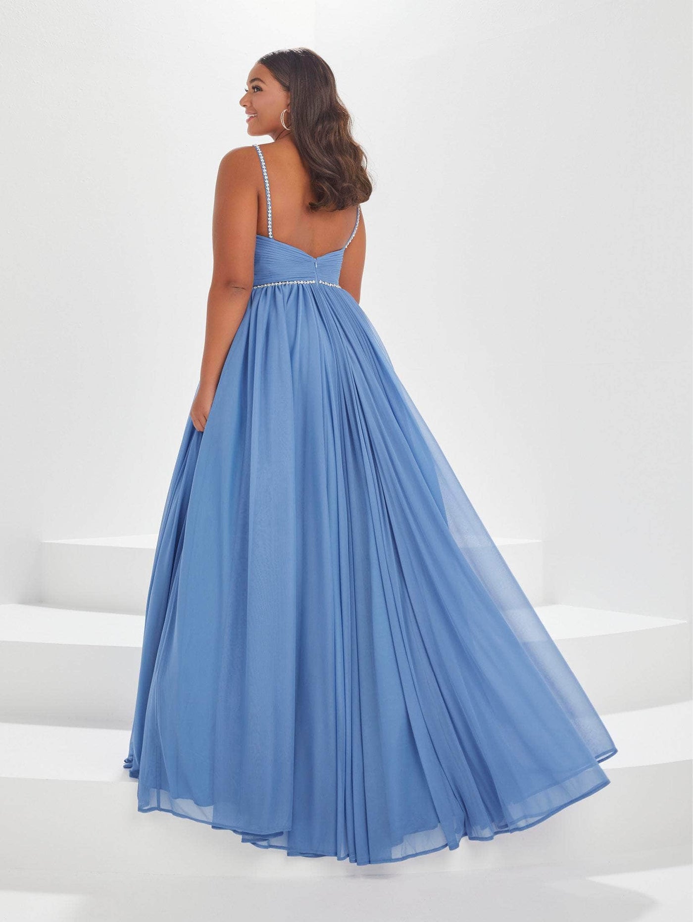 Tiffany Designs by Christina Wu 16036 - Pleated Chiffon Prom Gown Special Occasion Dress