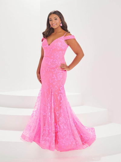 Tiffany Designs by Christina Wu 16039 - Floral Glitter Tulle Prom Gown Special Occasion Dress