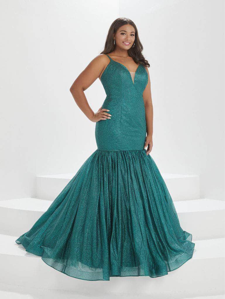 Tiffany Designs by Christina Wu 16047 - Glittered Mermaid Evening Gown Special Occasion Dress