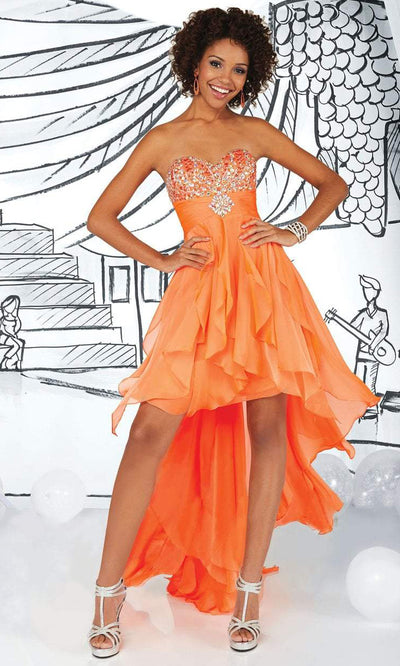 Tiffany Homecoming - 16051SC High Low Chiffon Dress