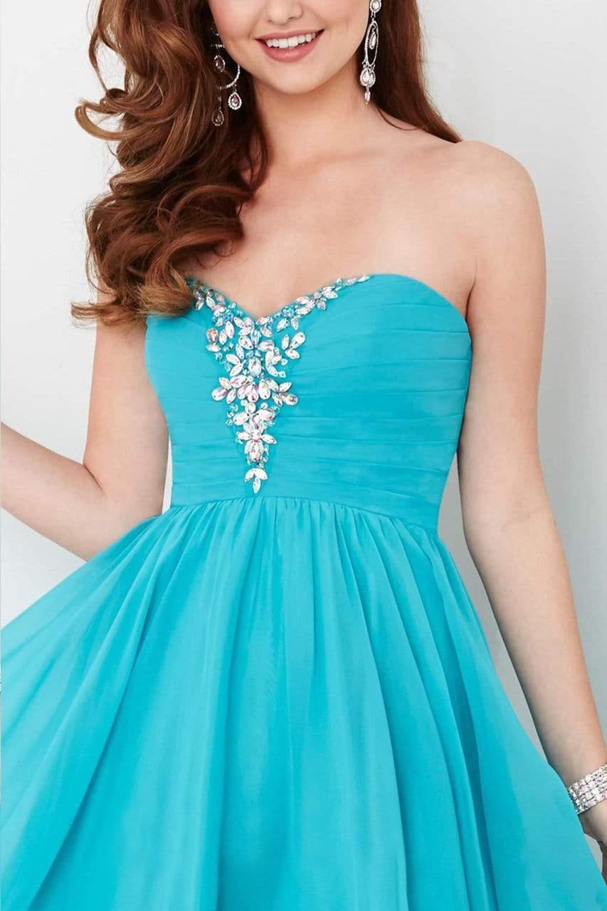 Tiffany Homecoming - 27017 Jewel Decked Pleated Bodice Chiffon Dress Special Occasion Dress