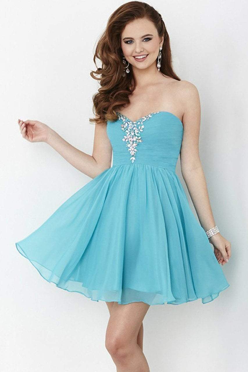 Tiffany Homecoming - 27017 Jewel Decked Pleated Bodice Chiffon Dress Special Occasion Dress