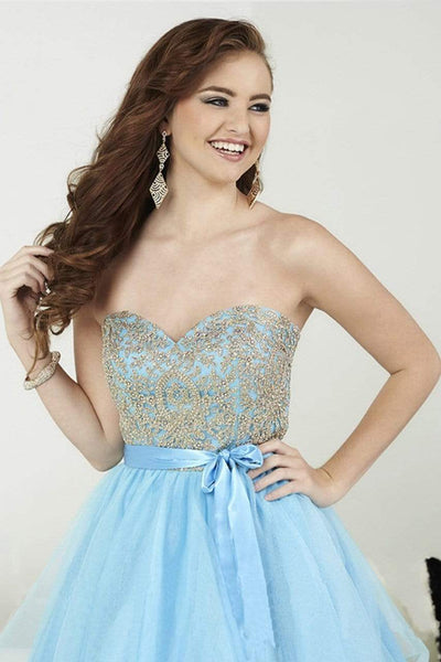 Tiffany Homecoming - 27079 Strapless Sweetheart Lace and Tulle Prom Dress Special Occasion Dress