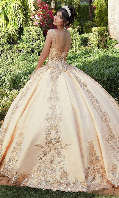 Vizcaya by Mori Lee - 60121 Cap Sleeve Embroidered Brocade Ballgown Quinceanera Dresses