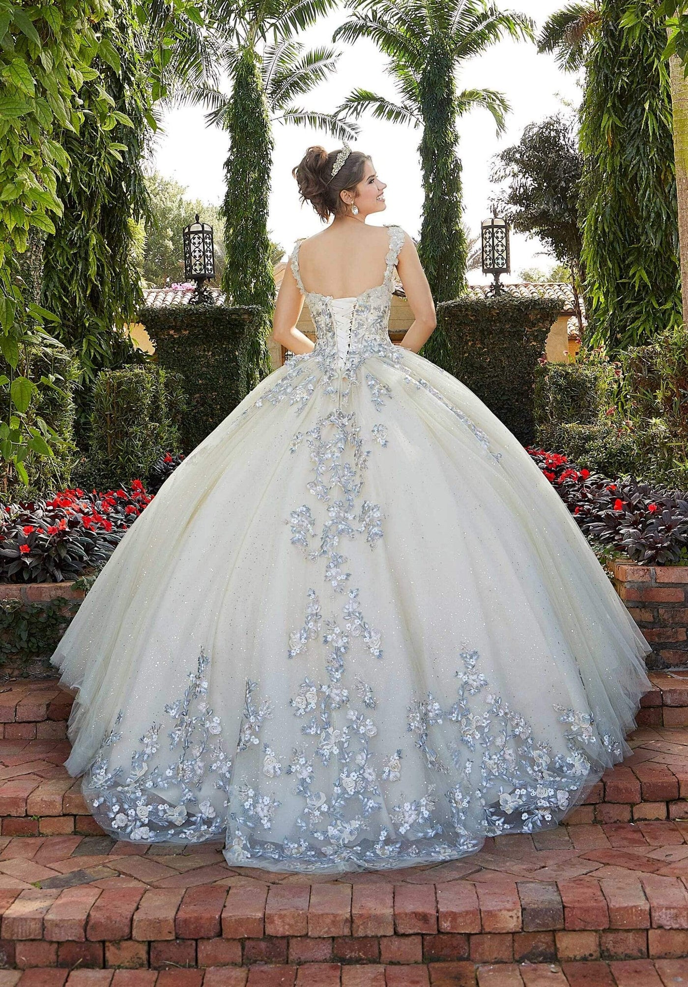 Vizcaya by Mori Lee - 60123 Floral Embroidered Ombre Ballgown Quinceanera Dresses