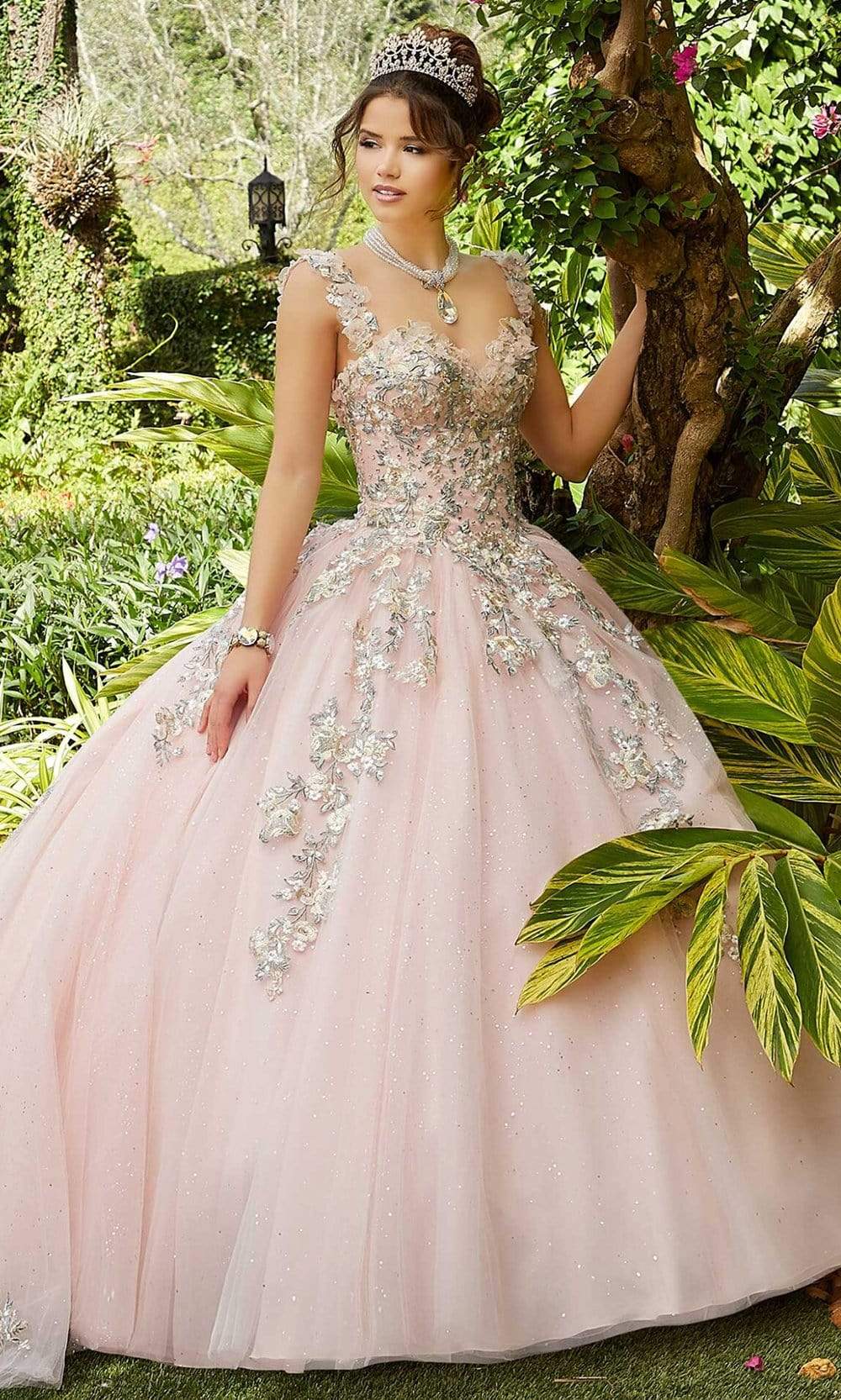 Vizcaya by Mori Lee - 60123 Floral Embroidered Ombre Ballgown Quinceanera Dresses