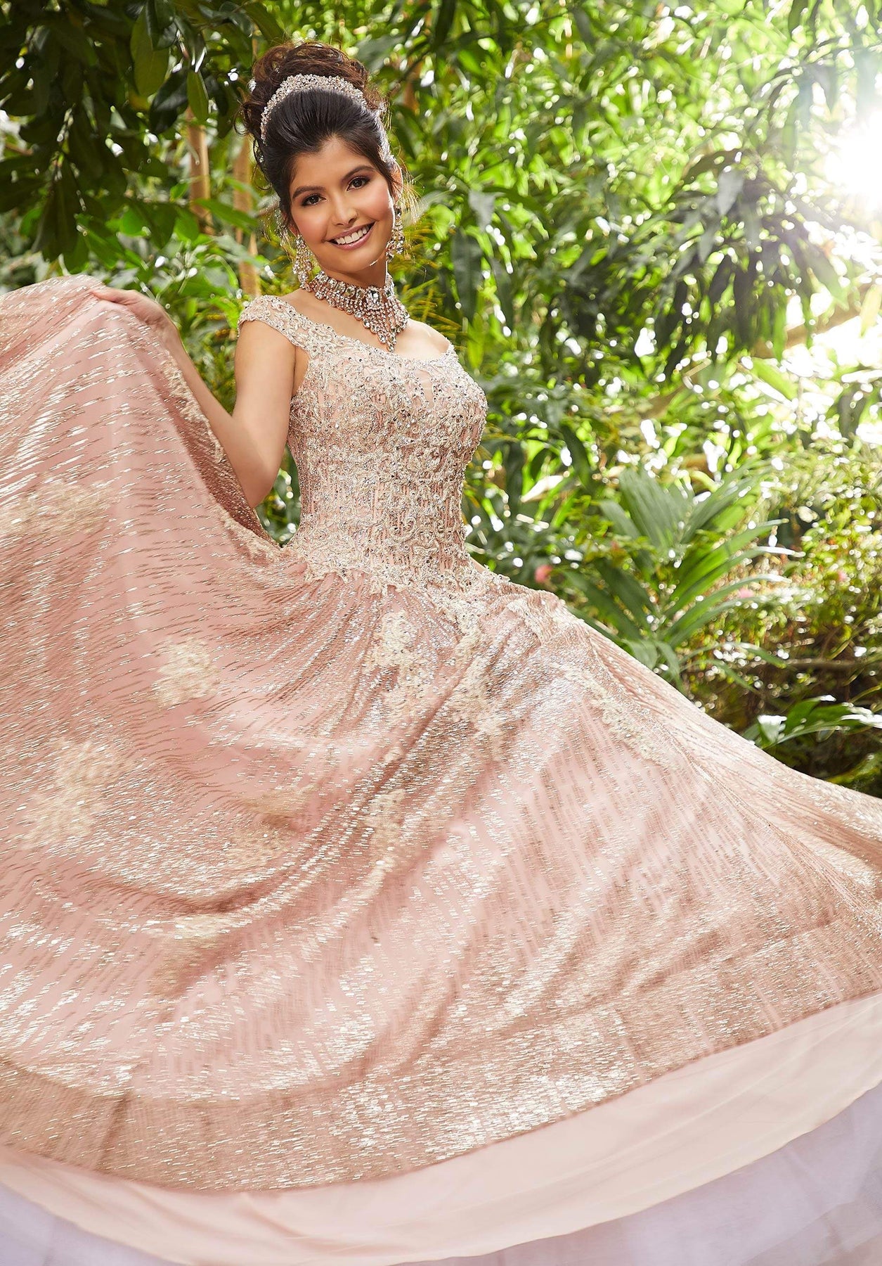 Vizcaya by Mori Lee - 89243 Embellished Off-Shoulder Tulle Ballgown Quinceanera Dresses