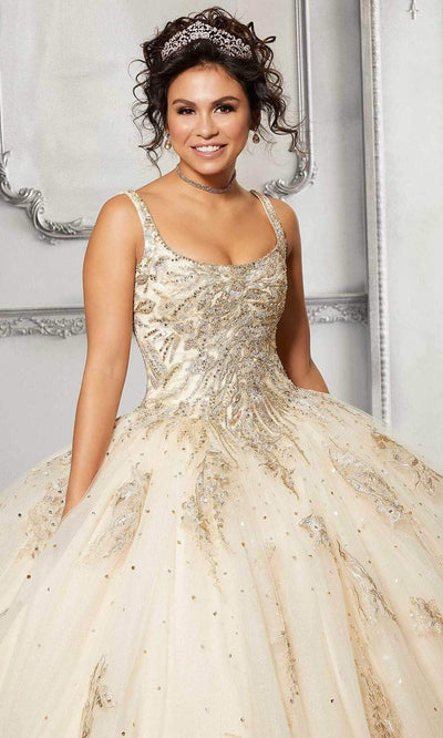 Vizcaya by Mori Lee - 89311 Scoop Appliqued Ball Gown Quinceanera Dresses
