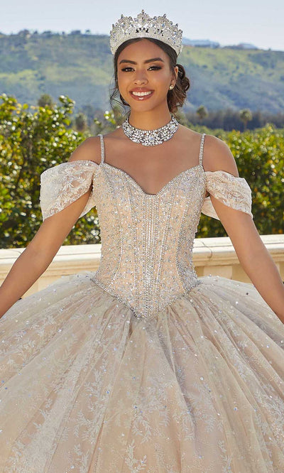 Vizcaya by Mori Lee 89430 - V-Neck Ballgown