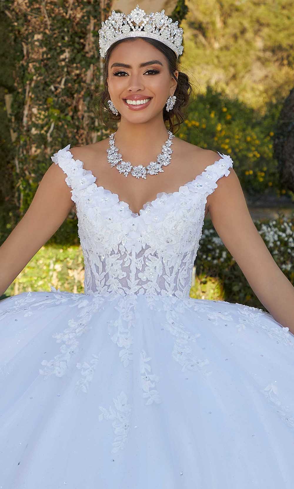 Vizcaya by Mori Lee 89432 - Floral Lace Ballgown