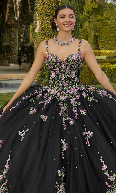 Vizcaya by Mori Lee 89435 - Floral Applique Ballgown