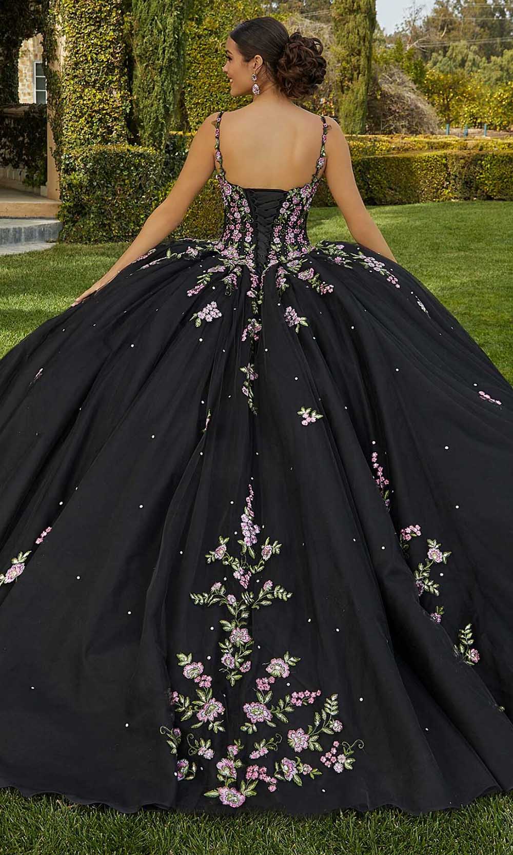 Vizcaya by Mori Lee 89435 - Floral Applique Ballgown